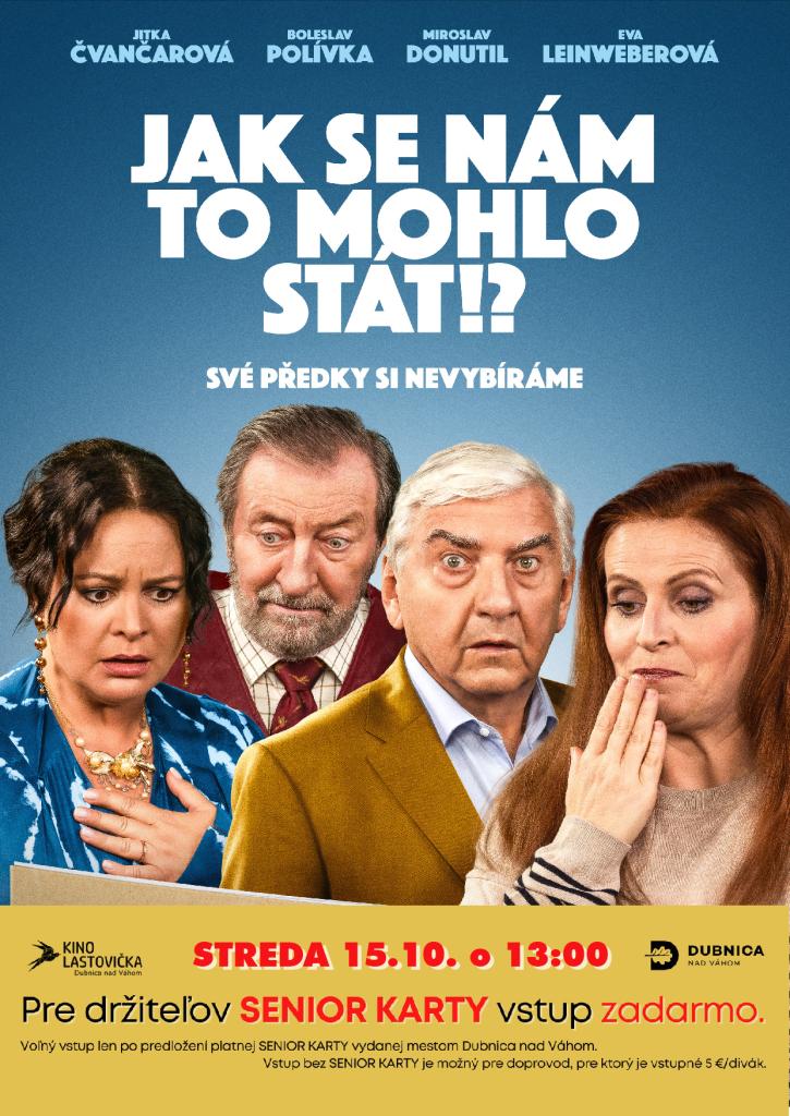 Projekcia pre držiteľov Senior kariet 