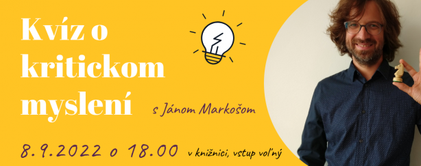 Ján Markoš a kritické myslenie 