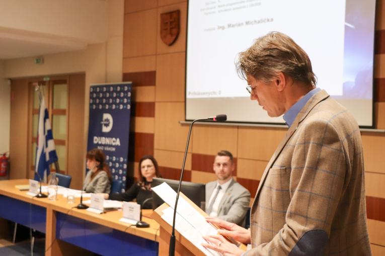 Marián Michalička pri predkladaní návrhu rozpočtu 