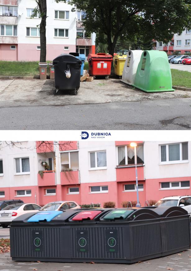Nové stoiiská polopodzemných kontajnerov