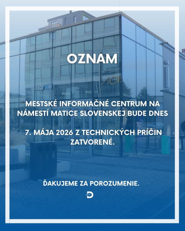 zatvorené informačné centrum 