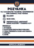 Zasadnutie volebnej konferencie Mestského hokejového klubu 1