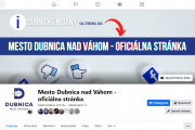 Facebooková stránka Dubnické noviny sa premenovala, nájdete ju pod názvom Mesto Dubnica nad Váhom – oficiálna stránka