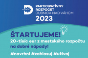 Dubničania už po tretíkrát rozhodnú o využití 20-tisíc eur v rámci participatívneho rozpočtu 1
