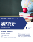 Výberové konanie na pozíciu riaditeľ/ka ZŠ s MŠ Pod hájom 3