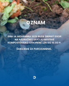 Zberný dvor aj mestské kompostovisko budú v piatok 14. 11. 2025 otvorené len do 10.00 h 1