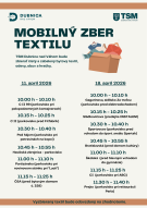 V soboty 11. apríla a 18. apríla sa v našom meste uskutoční mobilný zber textilu
