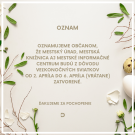 Počas sviatkov budú mestské inštitúcie zatvorené