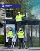 Jarná údržba - čistenie zastávok + polievanie