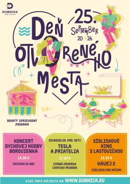 Deň otvoreného mesta v Dubnici nad Váhom 25. septembra 2026: program na 7 miestach